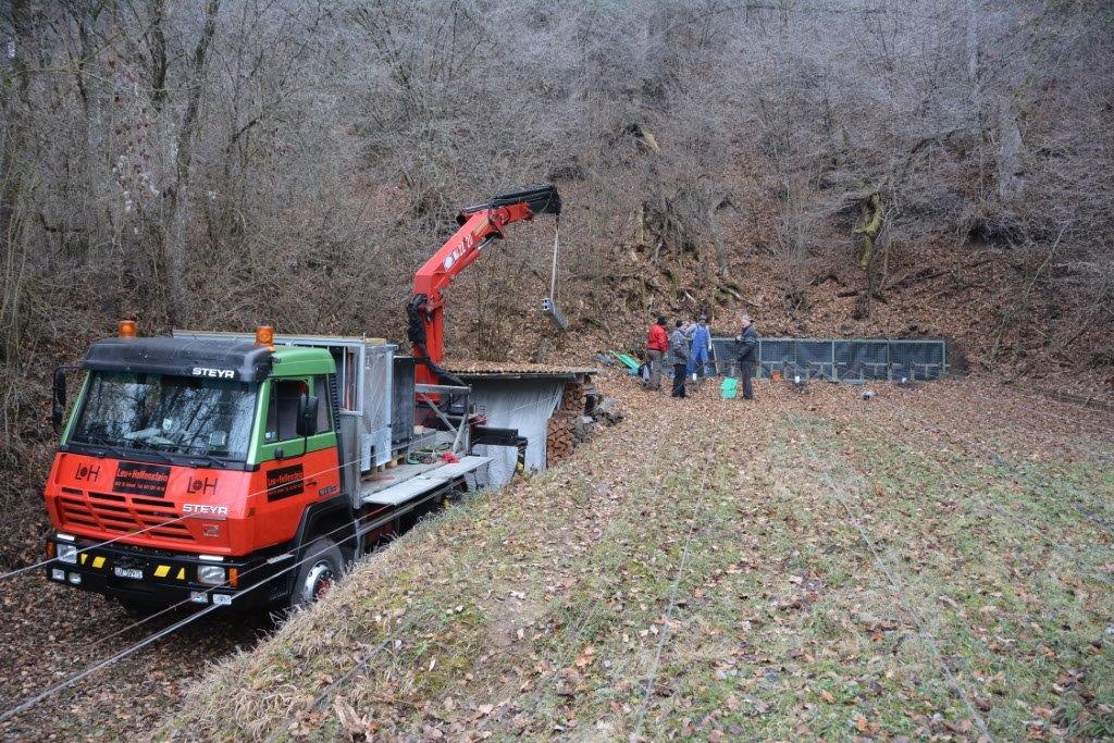 Montage Kugelfang 50m