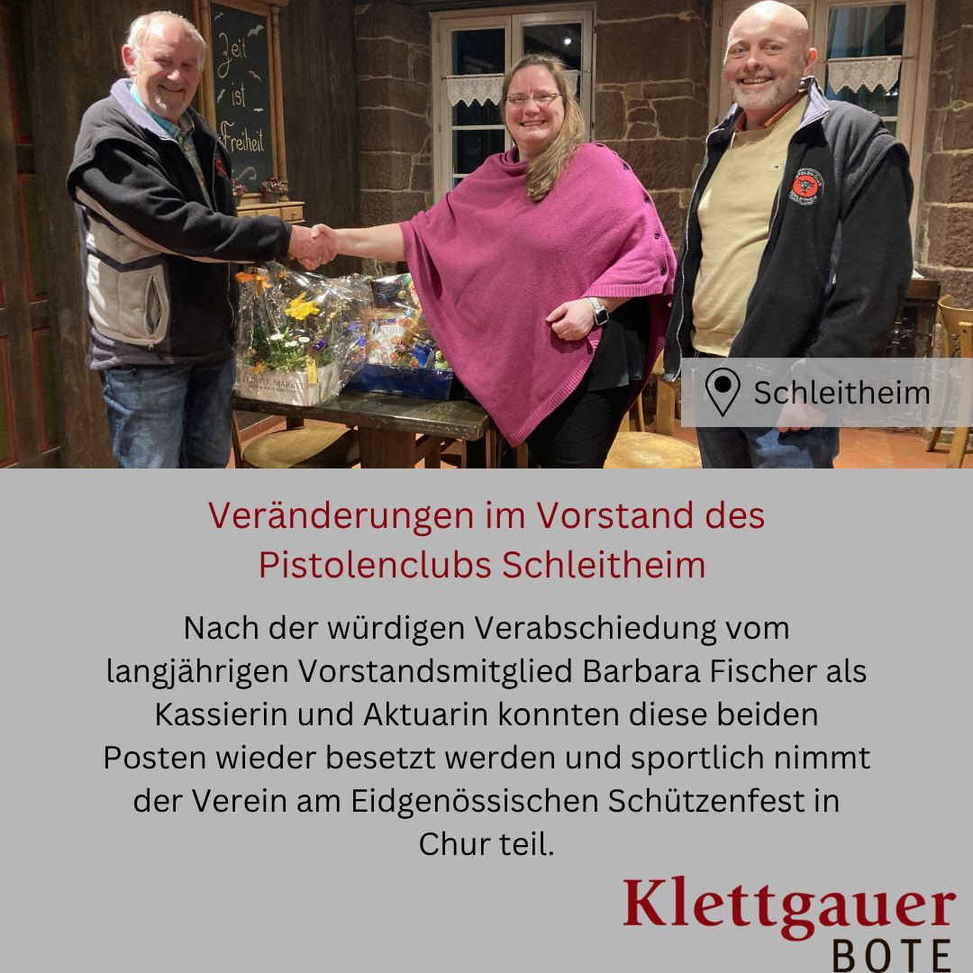 Bericht im Klettgauer Boten zur GV 2026